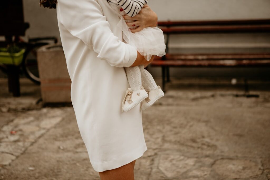 a person in a white dress
